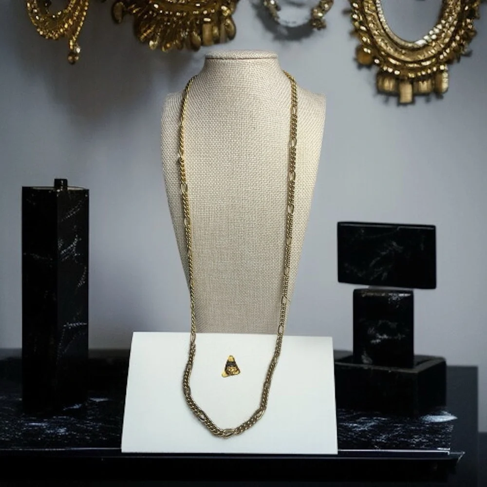 1928 Gold-Tone Layered Necklace - Picture 2 of 3